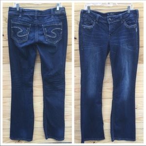 Silver Jeans SUKI Mid Rise Boot Cut Jean Size 31 X 33